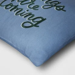 'Better Things Are Coming' Embroidered Cotton Square Throw Pillow Blue - Room Essentials™ 6 'Better Things Are Coming' Embroidered Cotton Square Throw Pillow Blue - Room Essentials™ -Room Essentials GUEST 53355f85 8067 4983 8b7a 881c2963097a