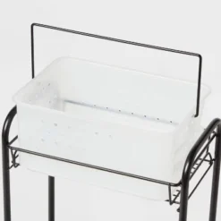 Bathroom Storage Cart Black - Room Essentials™ -Room Essentials GUEST 675453d0 07b7 412f 82d7 9f5651c4fa58