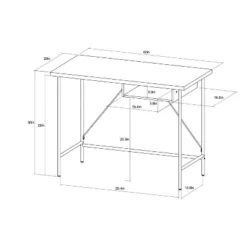 Wood And Metal Writing Desk With Storage - Room Essentials™ -Room Essentials GUEST 6e7ff5a2 4966 43c2 b1b6 75a03b348323