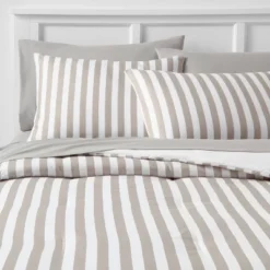 Stripe Microfiber Reversible Comforter & Sheet Set Gray - Room Essentials™ -Room Essentials GUEST 7adc7c7f 4748 4bb9 b8a9 3903f5534a0a