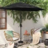 7.813'x8.83' Half Circle Patio Umbrella - Black Pole - Room Essentials™ -Room Essentials GUEST a1beb6d3 f794 4645 9318 f06603a17137