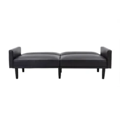 Faux Leather Futon Sofa With Arms Black - Room Essentials™ 15 Faux Leather Futon Sofa With Arms Black - Room Essentials™ -Room Essentials GUEST ba224cac c288 4be2 8a15 ca6bca81424e