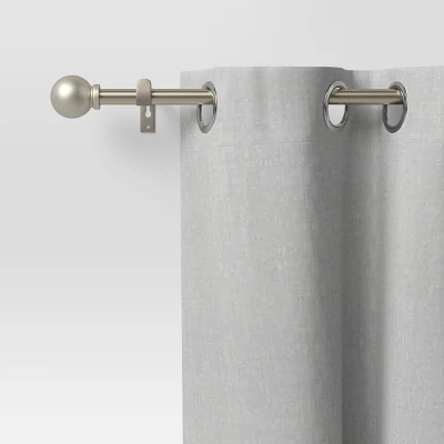 Café Smaller Ball Curtain Rod Silver - Room Essentials™ 5 Café Smaller Ball Curtain Rod Silver - Room Essentials™ - Image 3