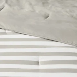 Microfiber Stripe Reversible Comforter - Room Essentials™ -Room Essentials GUEST de944a95 9144 4b7c 89c7 3995d641f09a