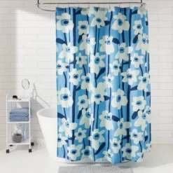 Modern Floral Shower Curtain - Room Essentials™