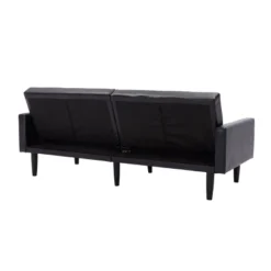 Faux Leather Futon Sofa With Arms Black - Room Essentials™ 17 Faux Leather Futon Sofa With Arms Black - Room Essentials™ -Room Essentials GUEST fc7d055a 313d 47c6 b0f0 b13d401eb9fe